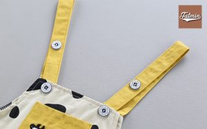 Cartoon Cow Romper, Short-Sleeved Overalls