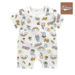 One Piece Rompar, Rampar Cotton baby onesies summer short-sleeved 2021 new romper cartoon romper baby clothes newborn clothes - Summer Party