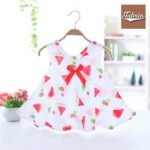 Summer Camisole Frock Skirt For Baby Girl (0-2 year) (Bowknot Waterlemon)