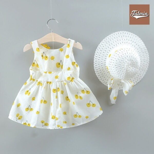 Summer baby Girl Princess Frock with Hat