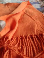 Women's Scarves Long Fashion Cashmere Scarfs for Women and Men (Orange) - Image 3