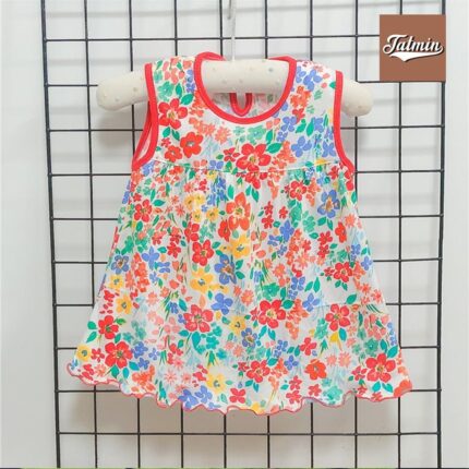 Summer Frock For Baby Girl (Color Flowers)