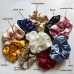 10-Color Satin Silk Scrunchie Set